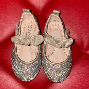 Sparkling Ballerina toddler girl dress shoes